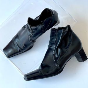 Franco Sarto Black Ankle Boots